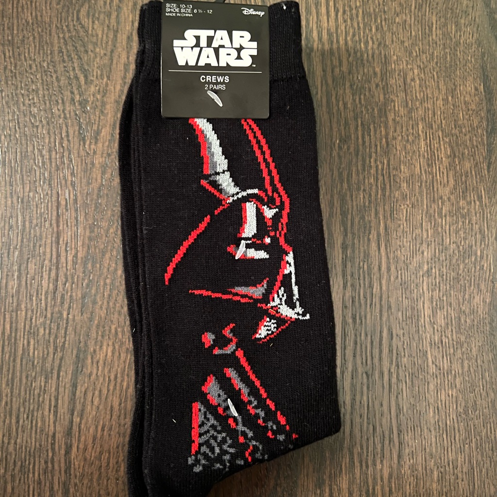 2 Pairs Star Wars Crews Socks